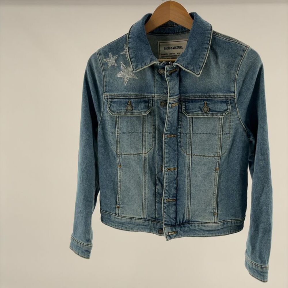 Zadig & Voltaire Star Strass Denim Jacket